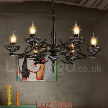 Loja de iluminação de aço estilo industrial, lustre pendente, luz Loja de iluminação de aço estilo industrial, lustre pendente, luz