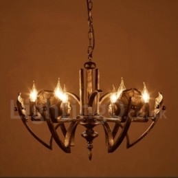 Loja de iluminação de aço estilo industrial, lustre pendente, luz