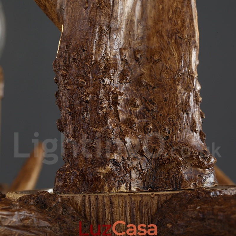 Loja de iluminação de resina de estilo industrial, lustre pendente, luz