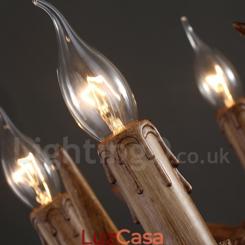 Loja de iluminação de resina de estilo industrial, lustre pendente, luz