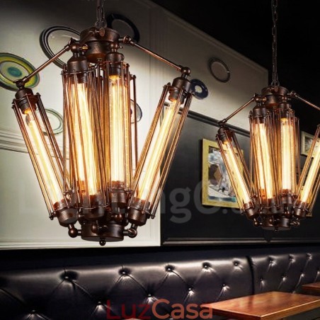 Loja de iluminação de aço estilo industrial, lustre pendente, luz Loja de iluminação de aço estilo industrial, lustre pendente, luz