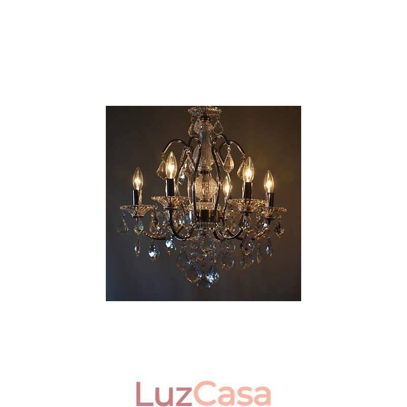 Luminária de teto com 6 luzes