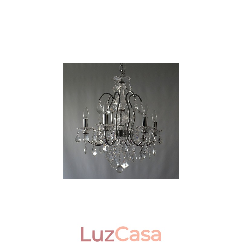 Luminária de teto com 6 luzes