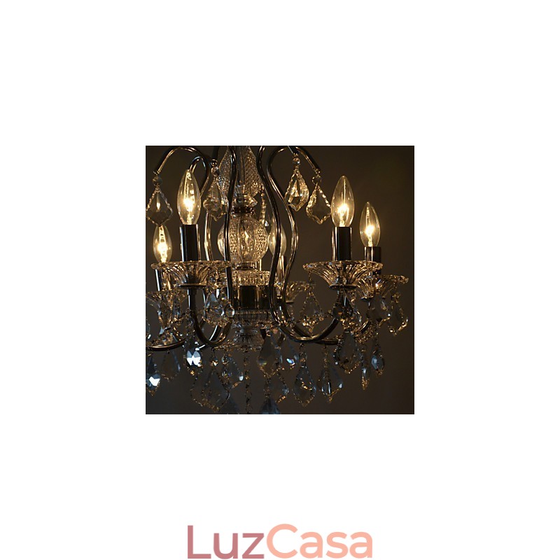 Luminária de teto com 6 luzes