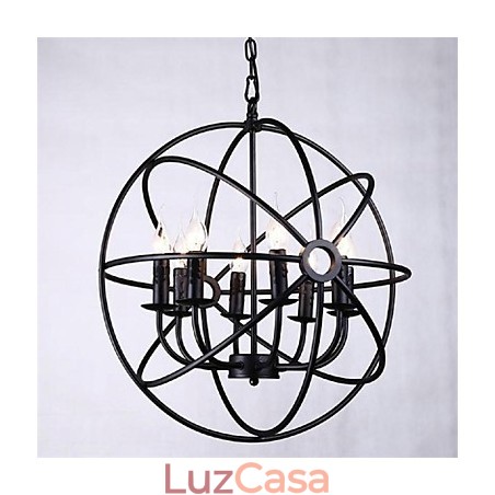 Mini Estilo Lustre Pingente Luz Moderna Contemporânea Tradicional Clássico Rústico Lodge Retro Lanterna Country Globe