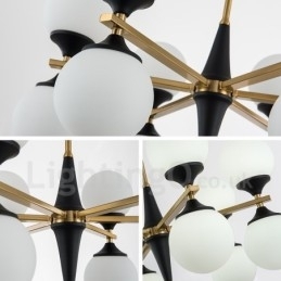 Nordic 12 Lâmpadas de Iluminação Lustre Luzes Magic Bean Lâmpada Criativa Lâmpadas