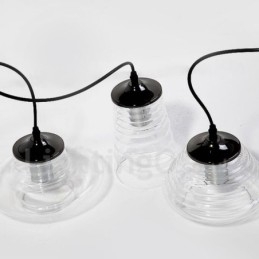 Luminária pendente de vidro de cabeça única Café