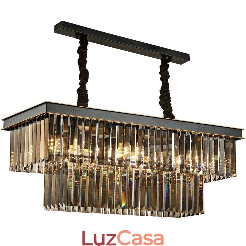 Retro Cristal Pendant Light Café Salão de Exibição