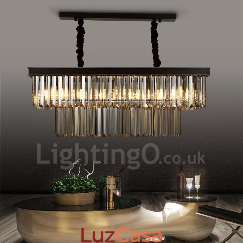 Retro Cristal Pendant Light Café Salão de Exibição