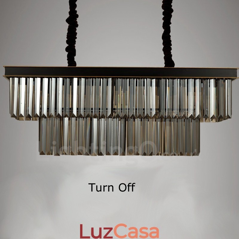 Retro Cristal Pendant Light Café Salão de Exibição
