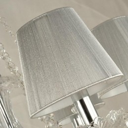 Lustre de cristal luxo moderno 1 níveis sala de estar 6 luzes