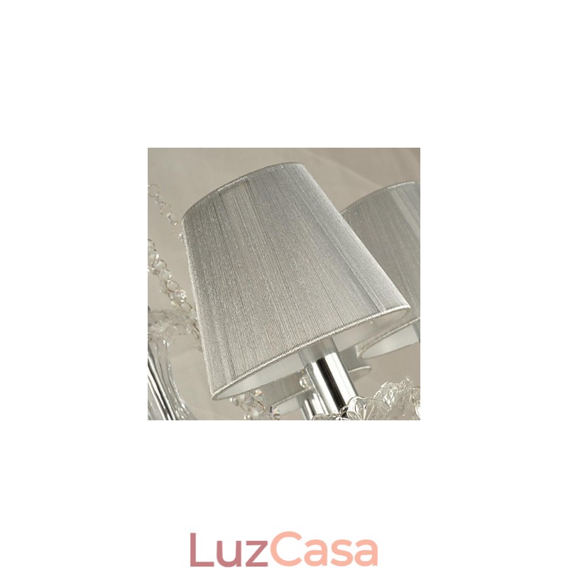 Lustre de cristal luxo moderno 1 níveis sala de estar 6 luzes