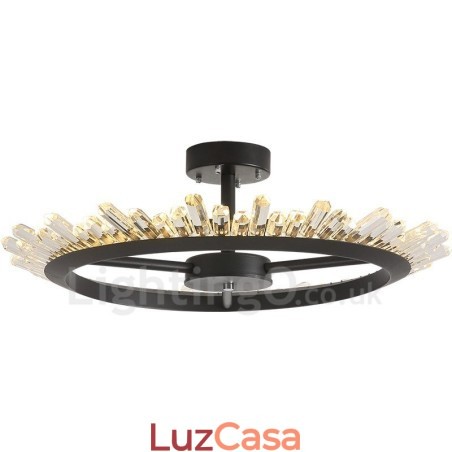 Luzes de teto de cristal contemporâneas modernas Luzes de teto de cristal contemporâneas modernas