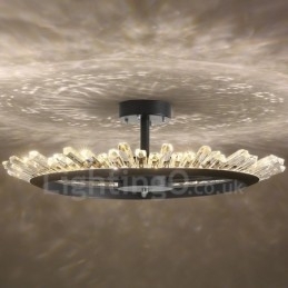 Luzes de teto de cristal contemporâneas modernas