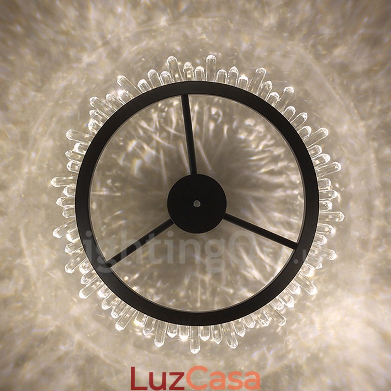 Luzes de teto de cristal contemporâneas modernas