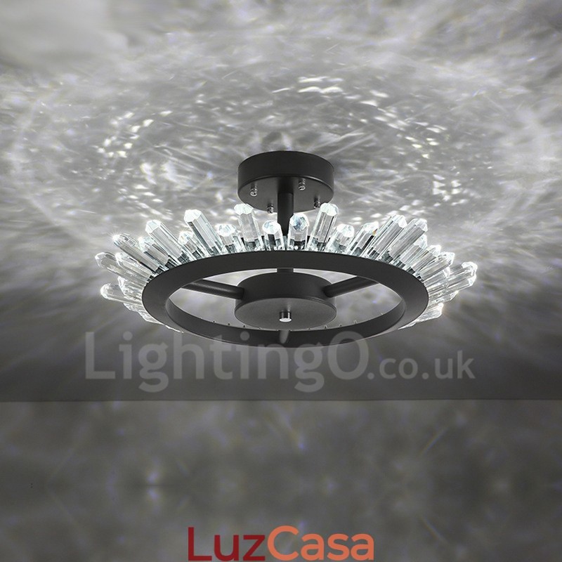 Luzes de teto de cristal contemporâneas modernas