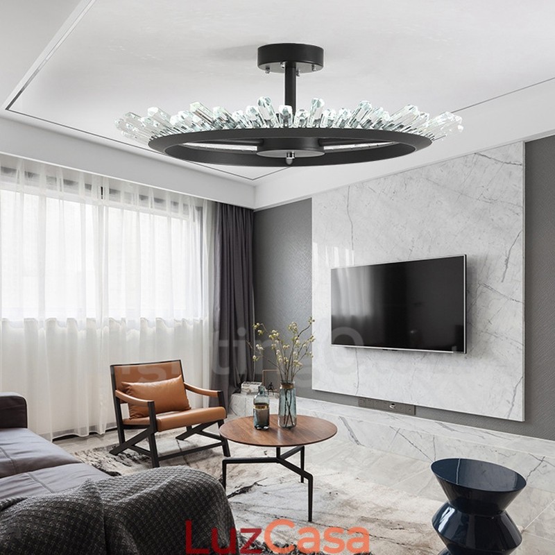 Luzes de teto de cristal contemporâneas modernas