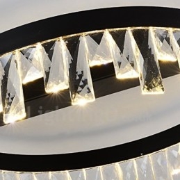 Luminária de Teto Circular Criativa Minimalista Moderna de Cristal