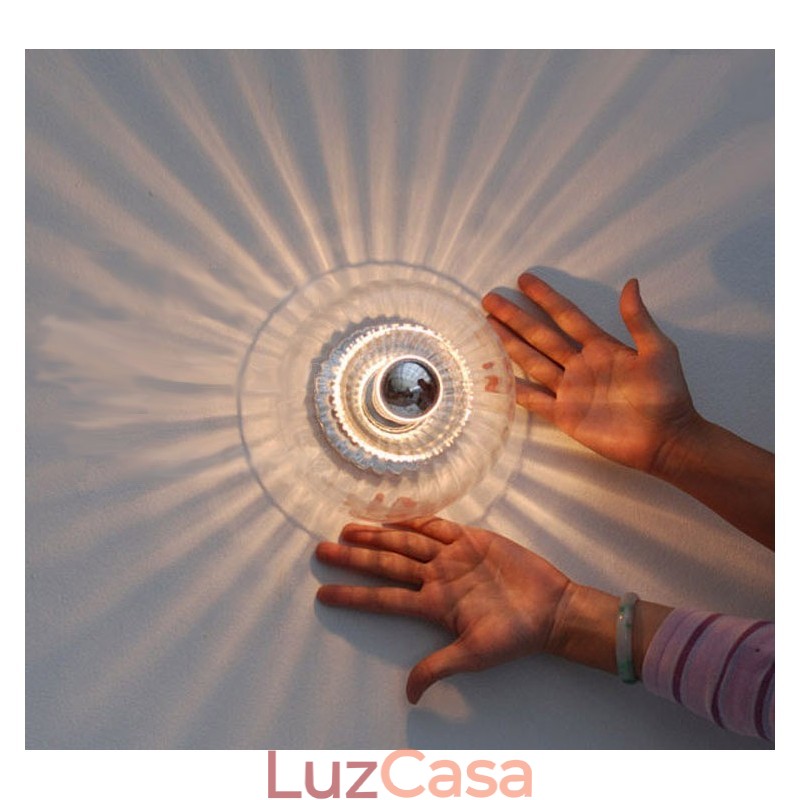 Arandelas de parede de lâmpada sem sombras Luz de teto contemporânea moderna