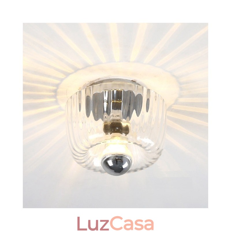 Arandelas de parede de lâmpada sem sombras Luz de teto contemporânea moderna