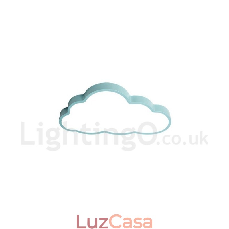 Nuvens ultrafinas reguláveis, estilo nórdico moderno e contemporâneo, luzes de teto embutidas com sombra de acrílico e controle remoto, também podem ser usadas como luz de parede