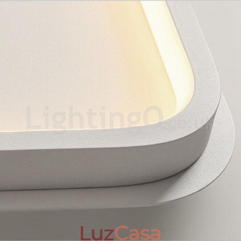 Moderno Minimalista Ultra fino 5 cm Alumínio Quadrado Montagem Embutida Luzes de Teto