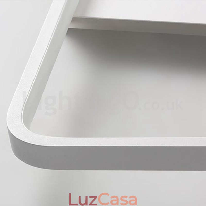 Moderno Minimalista Ultra fino 5 cm Alumínio Quadrado Montagem Embutida Luzes de Teto