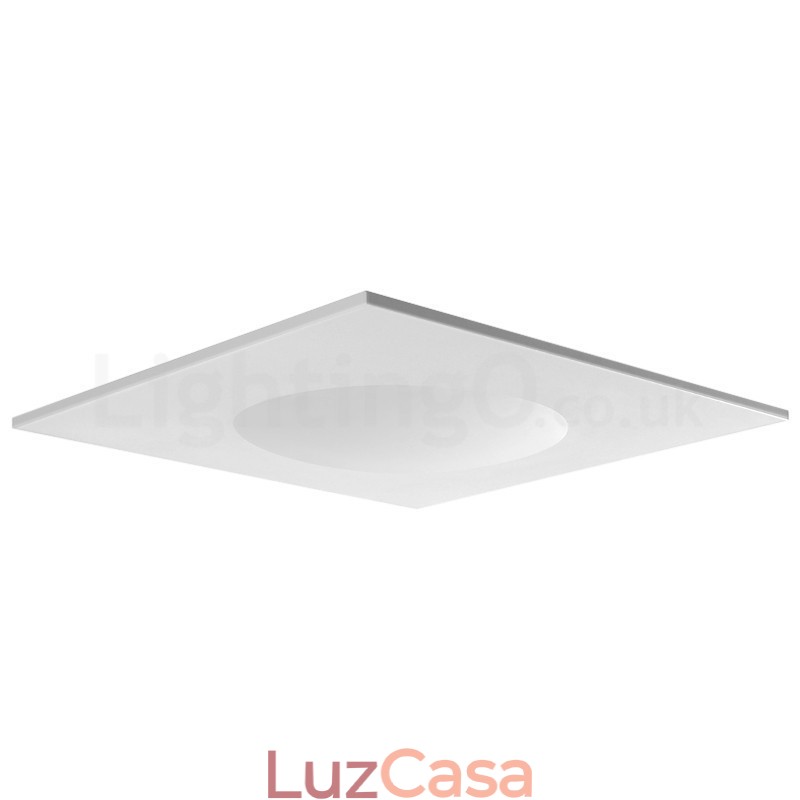 Luminária de teto moderna, elegante, quadrada, fina e embutida