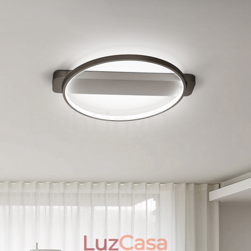 Luminária de teto redonda nórdica embutida