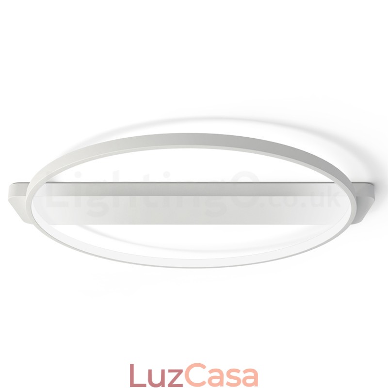 Luminária de teto redonda nórdica embutida