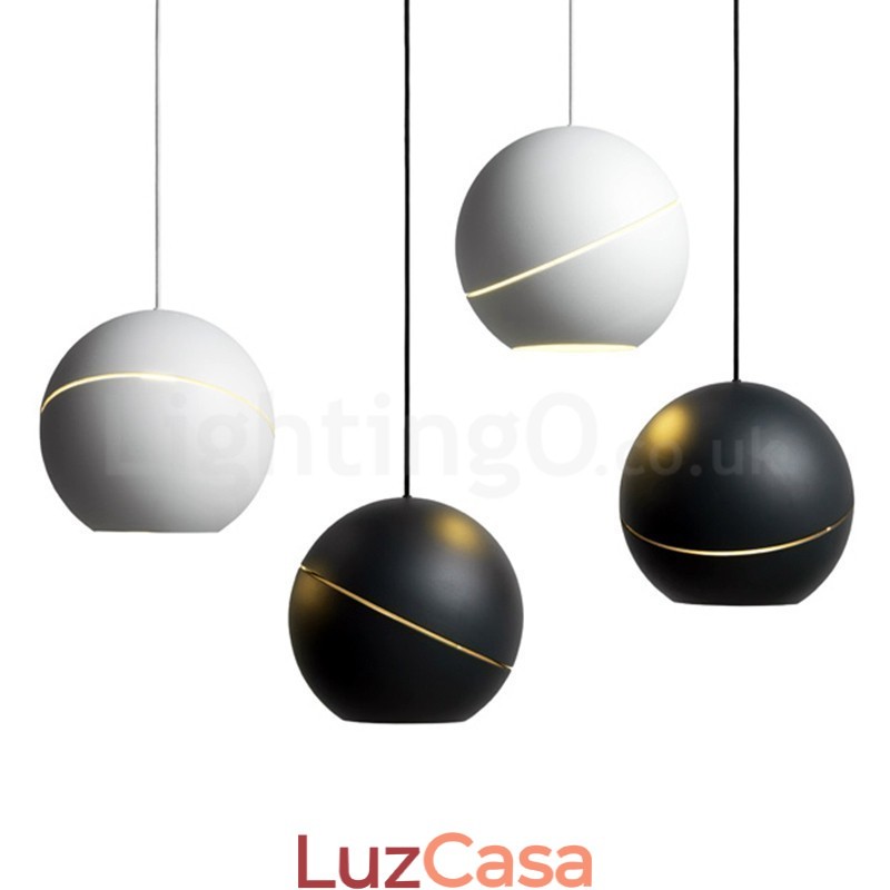 Luminária pendente moderna de cabeceira em forma de bola Luminária pendente