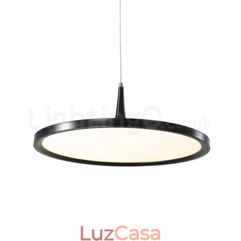 Luminária pendente de cabeça única estilo nórdico ultrafina