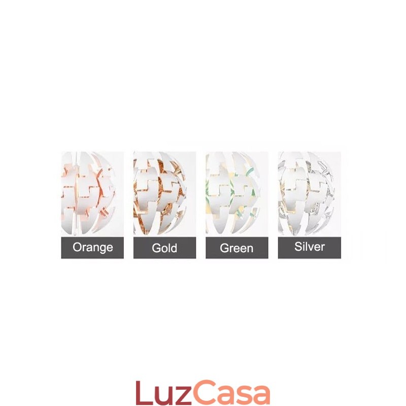 Lustre nórdico moderno bola pingente luz