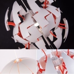 Lustre nórdico moderno bola pingente luz