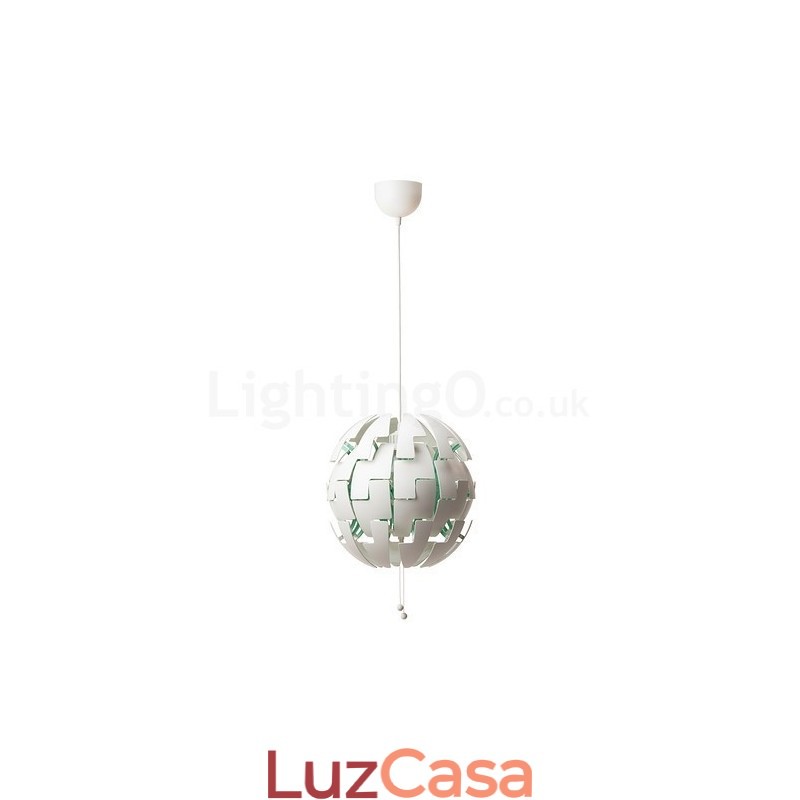 Lustre nórdico moderno bola pingente luz
