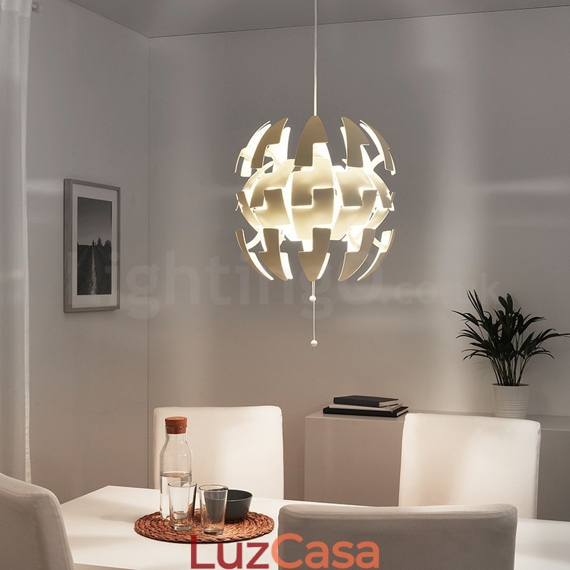Lustre nórdico moderno bola pingente luz