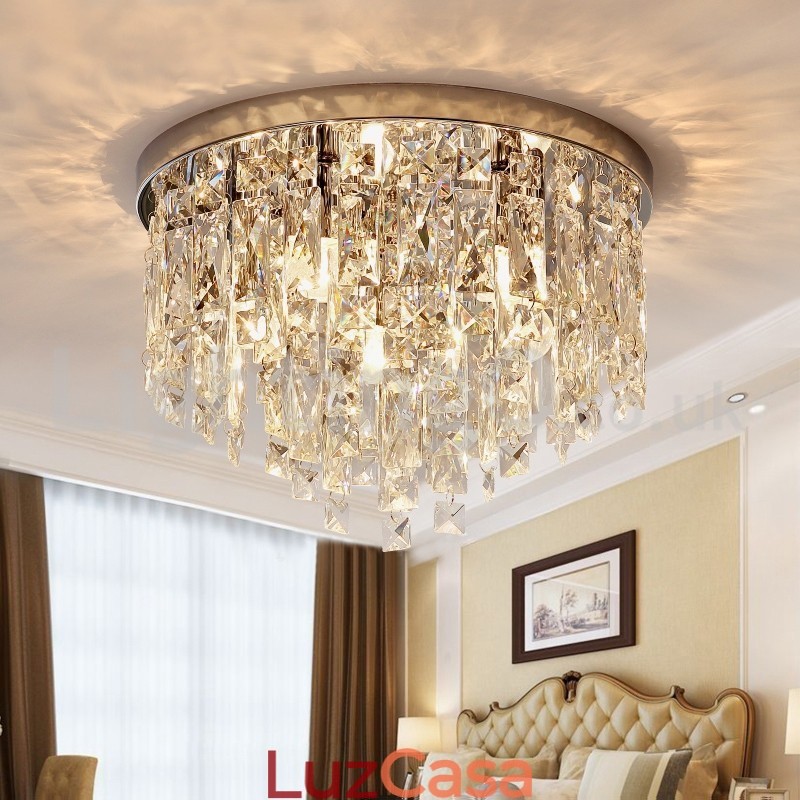 Luzes de teto embutidas modernas Luzes de cristal