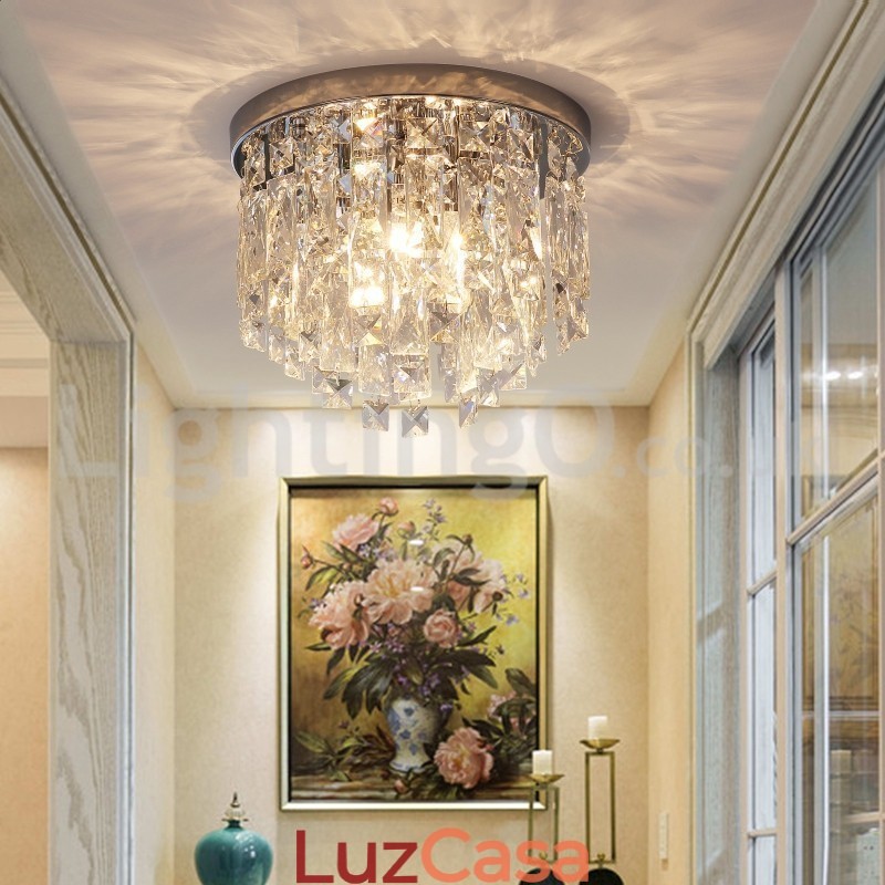 Luzes de teto embutidas modernas Luzes de cristal