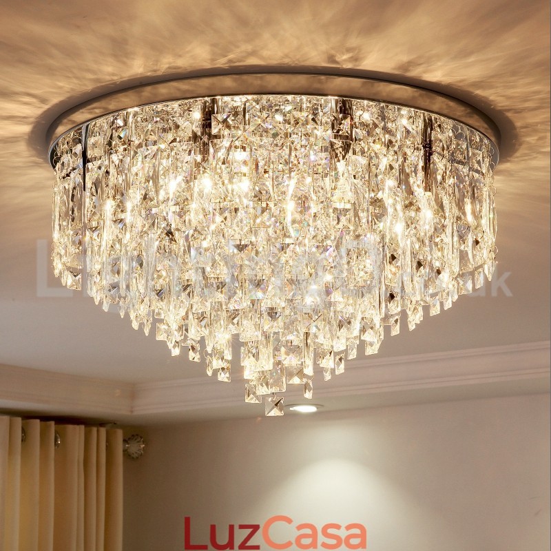 Luzes de teto embutidas modernas Luzes de cristal