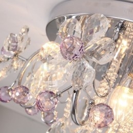 Luzes de teto de cristal redondas de luxo embutidas