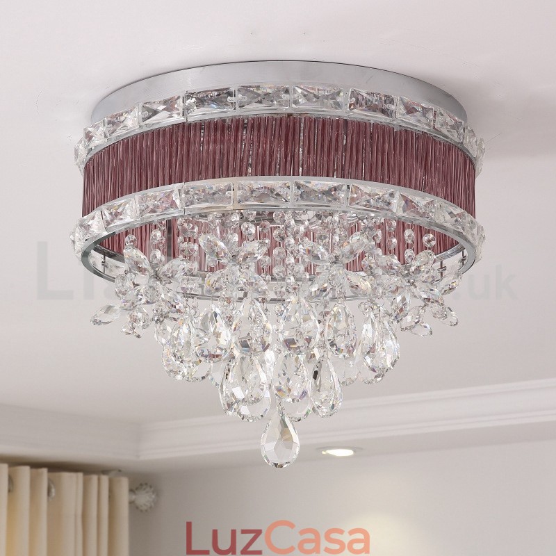 Este ano, luzes de teto de cristal de moda moderna embutidas