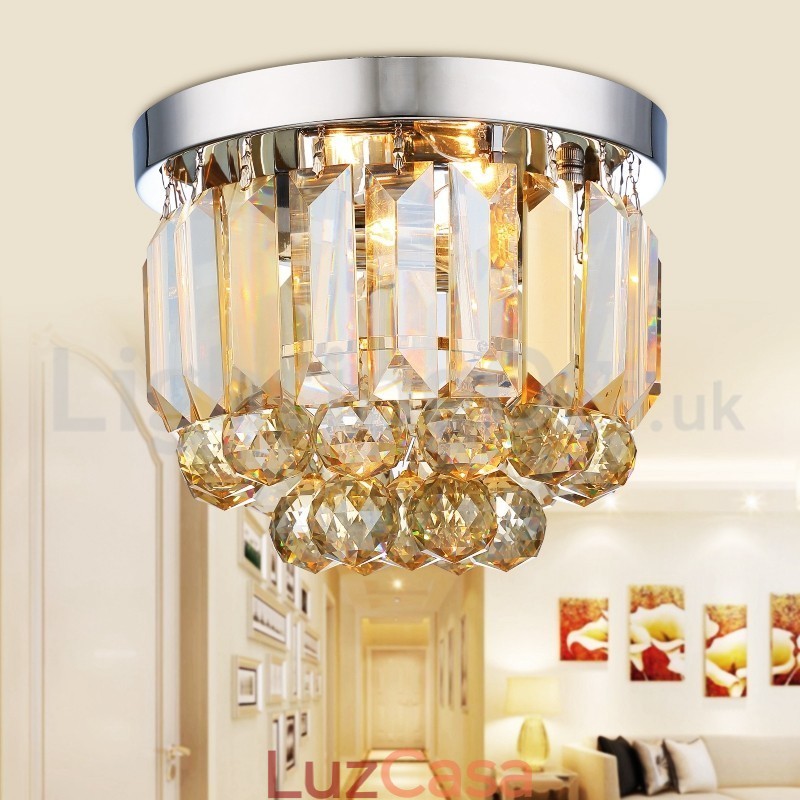 Luzes de teto de cristal modernas embutidas