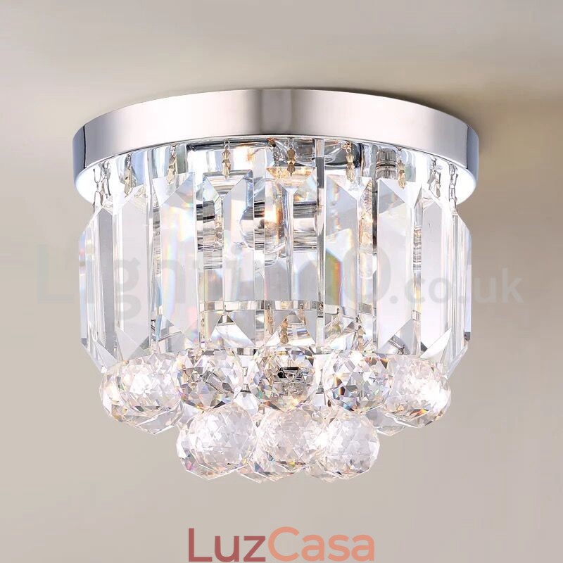 Luzes de teto de cristal modernas embutidas