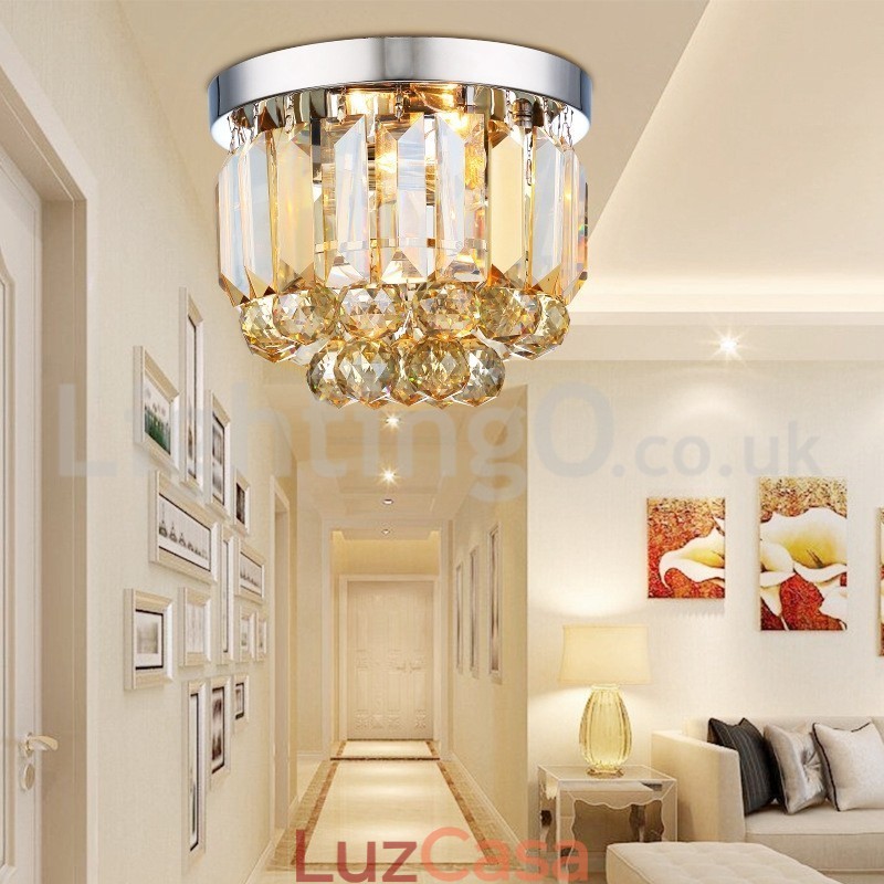 Luzes de teto de cristal modernas embutidas
