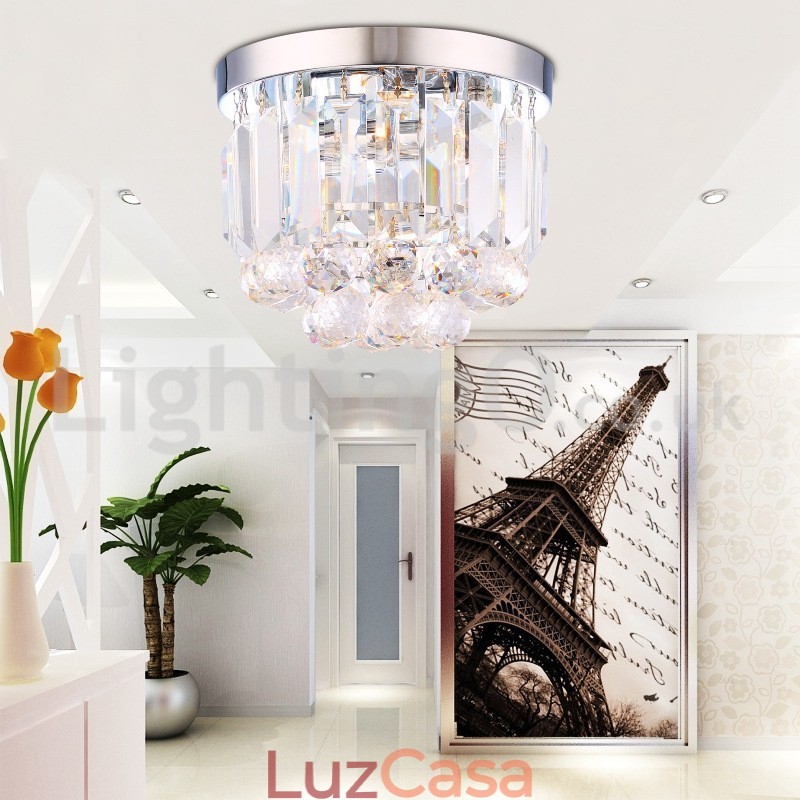 Luzes de teto de cristal modernas embutidas