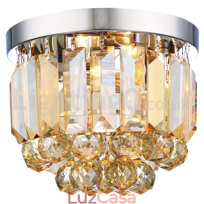 Luzes de teto de cristal modernas embutidas