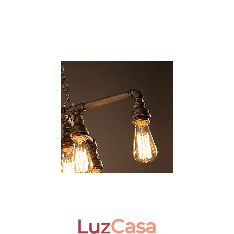 Lustre Moderno Contemporâneo Tradicional Clássico Rústico Lodge Metal