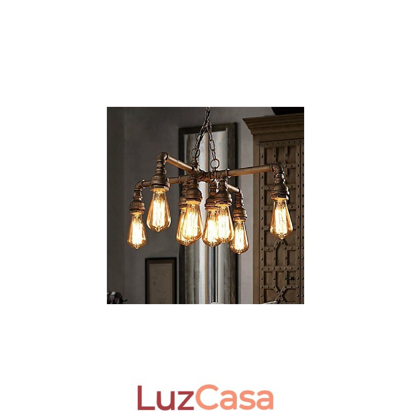 Lustre Moderno Contemporâneo Tradicional Clássico Rústico Lodge Metal