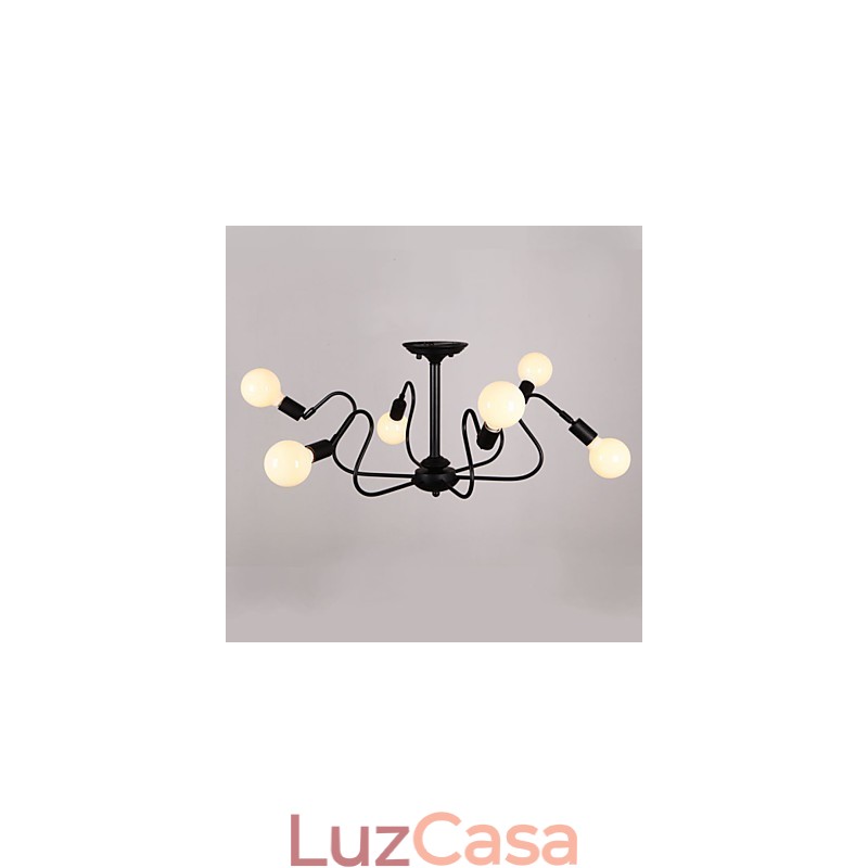 Loft American Vintage Luz de teto Luzes da moda Luzes Lâmpada de teto de ferro