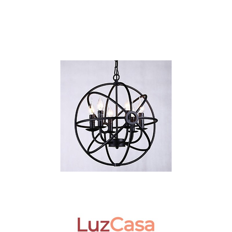 Mini Estilo Lustre Pingente Luz Moderna Contemporânea Tradicional Clássico Rústico Lodge Retro Lanterna Country Globe